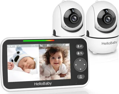 HelloBaby Babyphone Caméra 2 Caméra Bébé